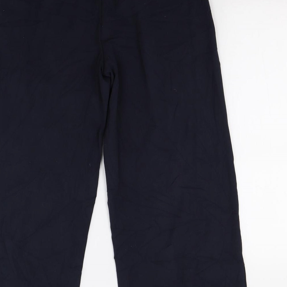 M&S Womens Blue   Trousers  Size 14 L27 in