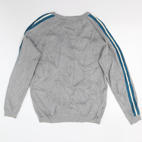 Matalan Mens Grey  Knit Pullover Jumper Size L