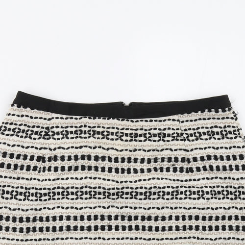 New Look Womens Multicoloured Geometric  Mini Skirt Size 8