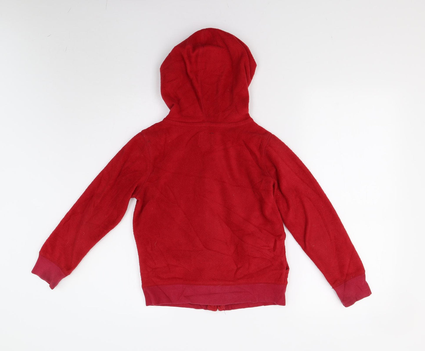 Gap Kids Girls Red  Fleece Full Zip Hoodie Size 8-9 Years
