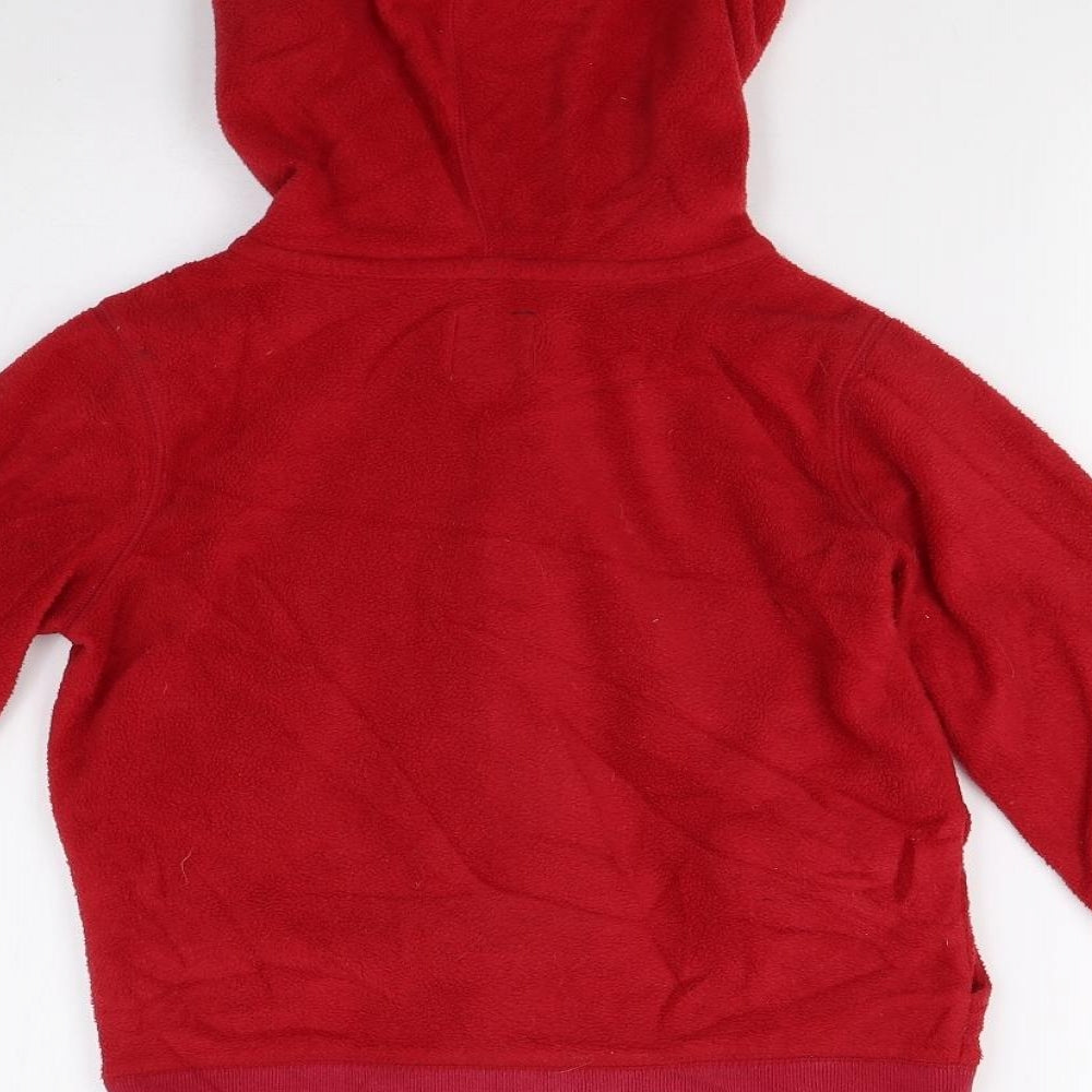 Gap Kids Girls Red  Fleece Full Zip Hoodie Size 8-9 Years