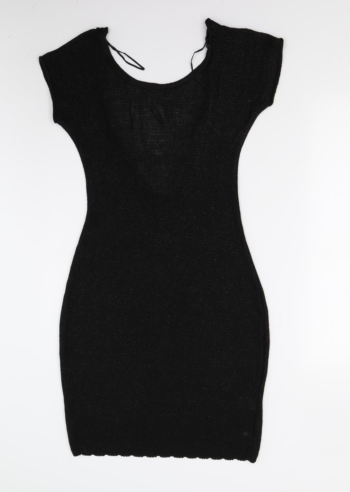 MiM Womens Black  Knit Bodycon  Size 12