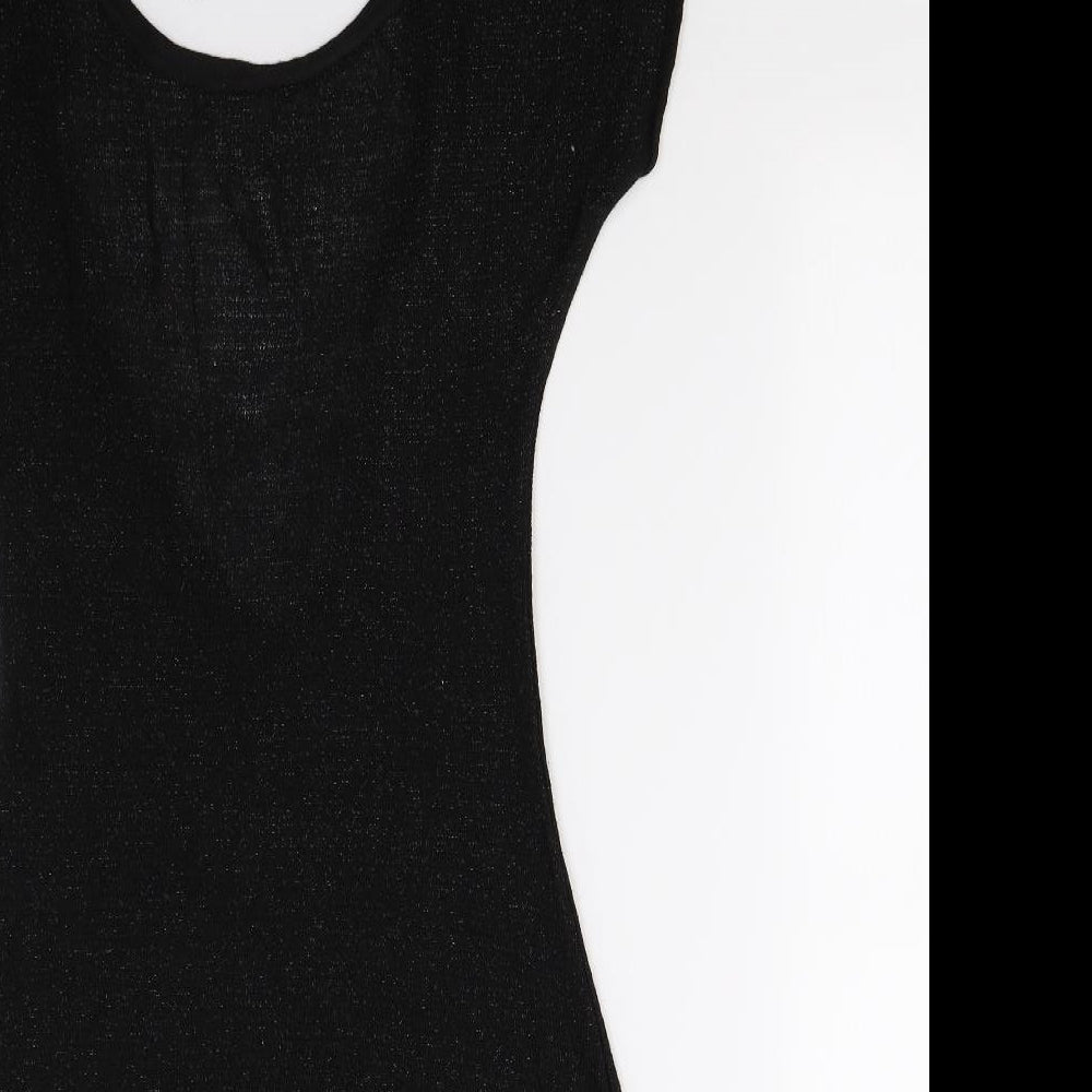 MiM Womens Black  Knit Bodycon  Size 12