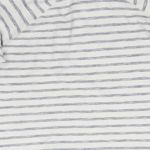 M&Co Womens Multicoloured Striped  Henley Sweatshirt Size 16