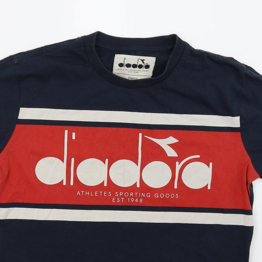 Diadora Mens Blue    T-Shirt Size S