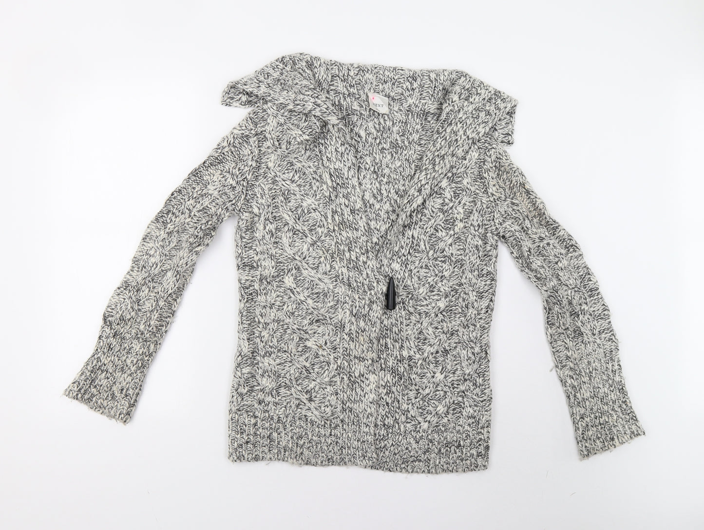 NEXT Womens Grey  Knit Cardigan Jumper Size S
