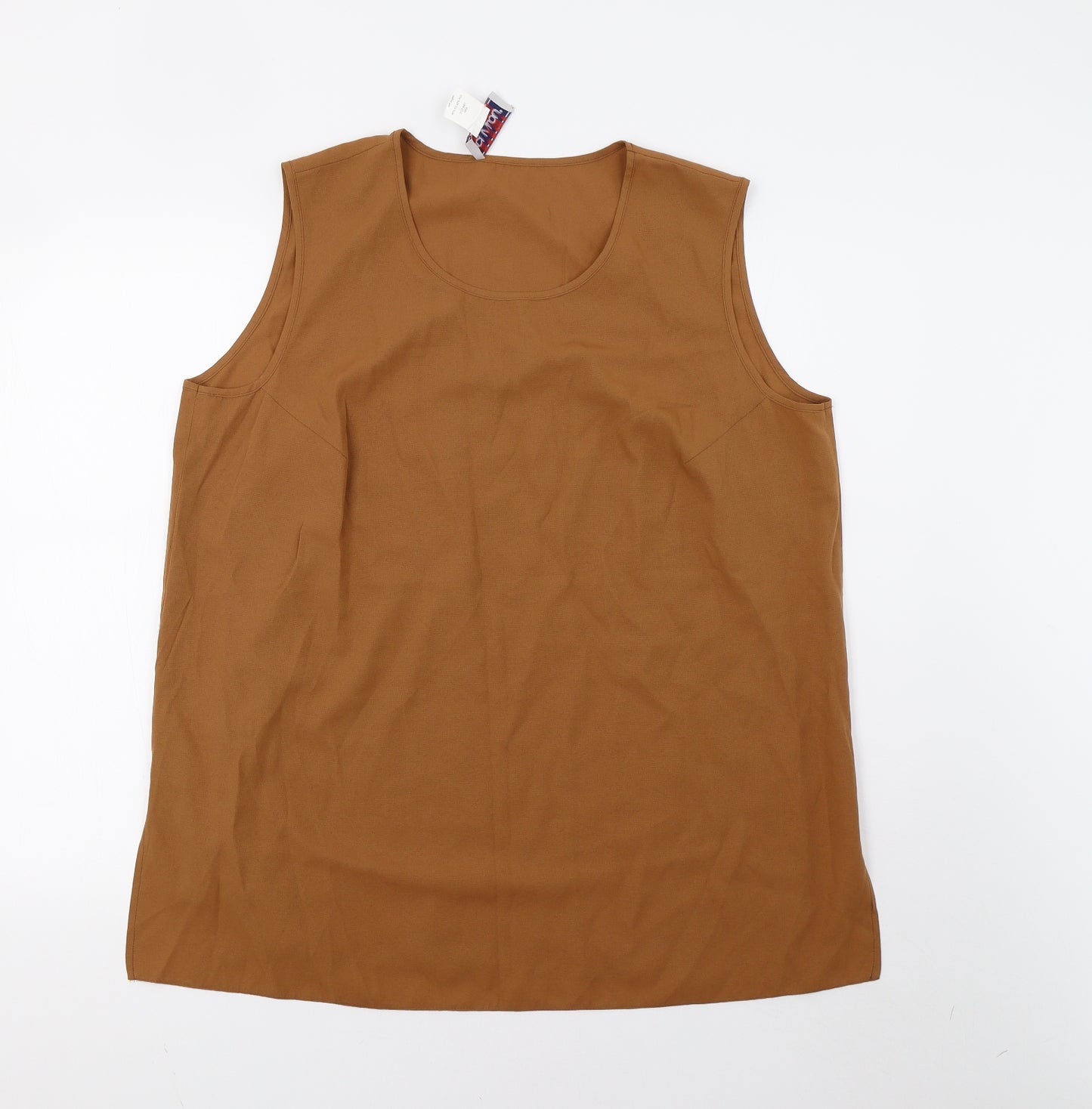CHALOU Womens Brown   Basic Blouse Size 20