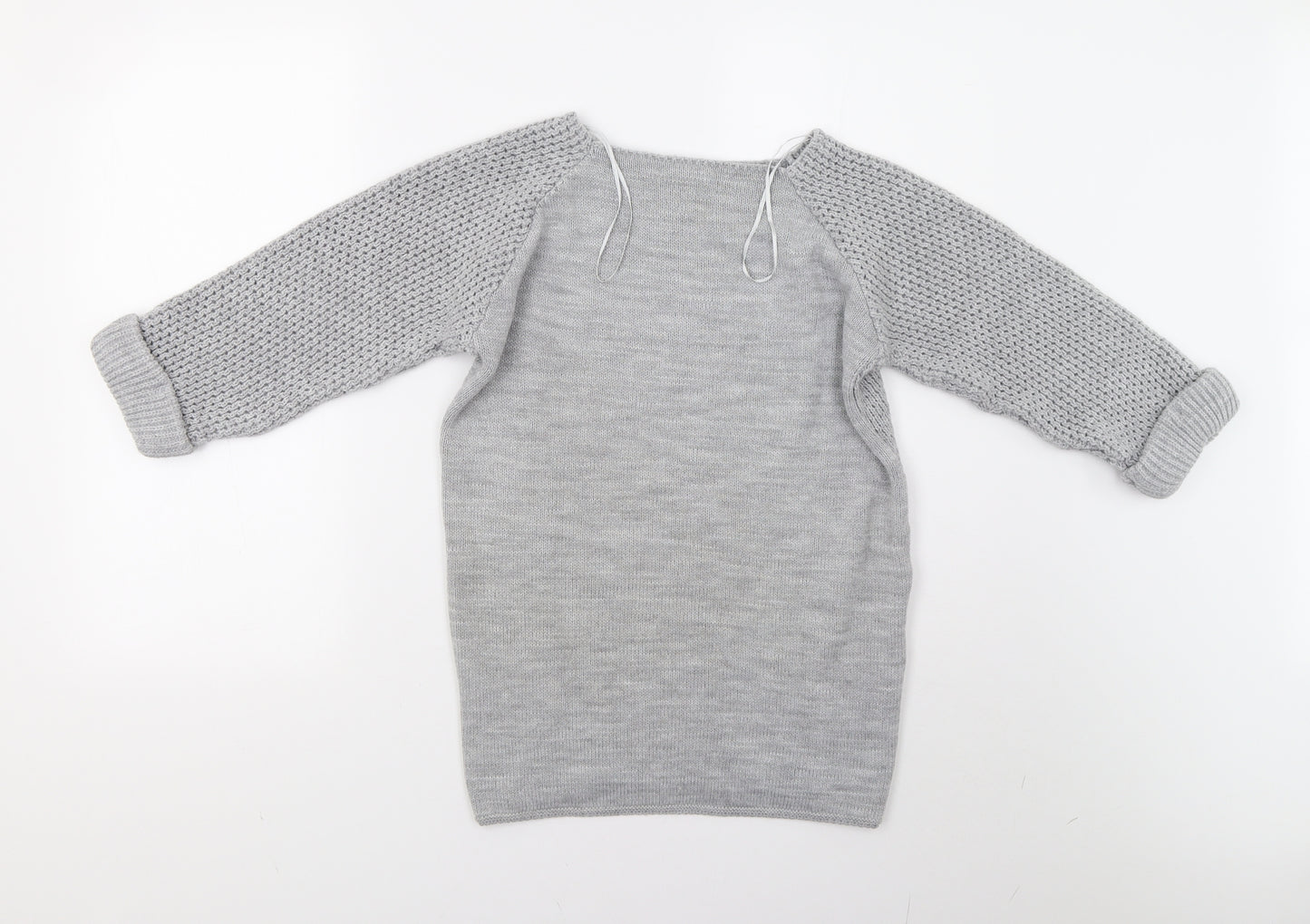 Bonmarché Womens Grey  Knit Pullover Jumper Size 12