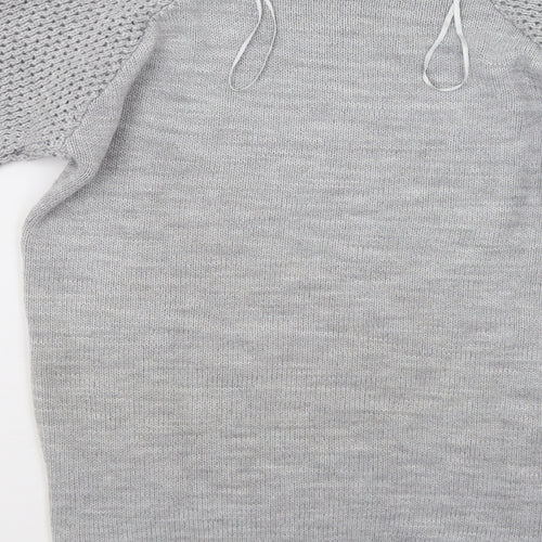 Bonmarché Womens Grey  Knit Pullover Jumper Size 12