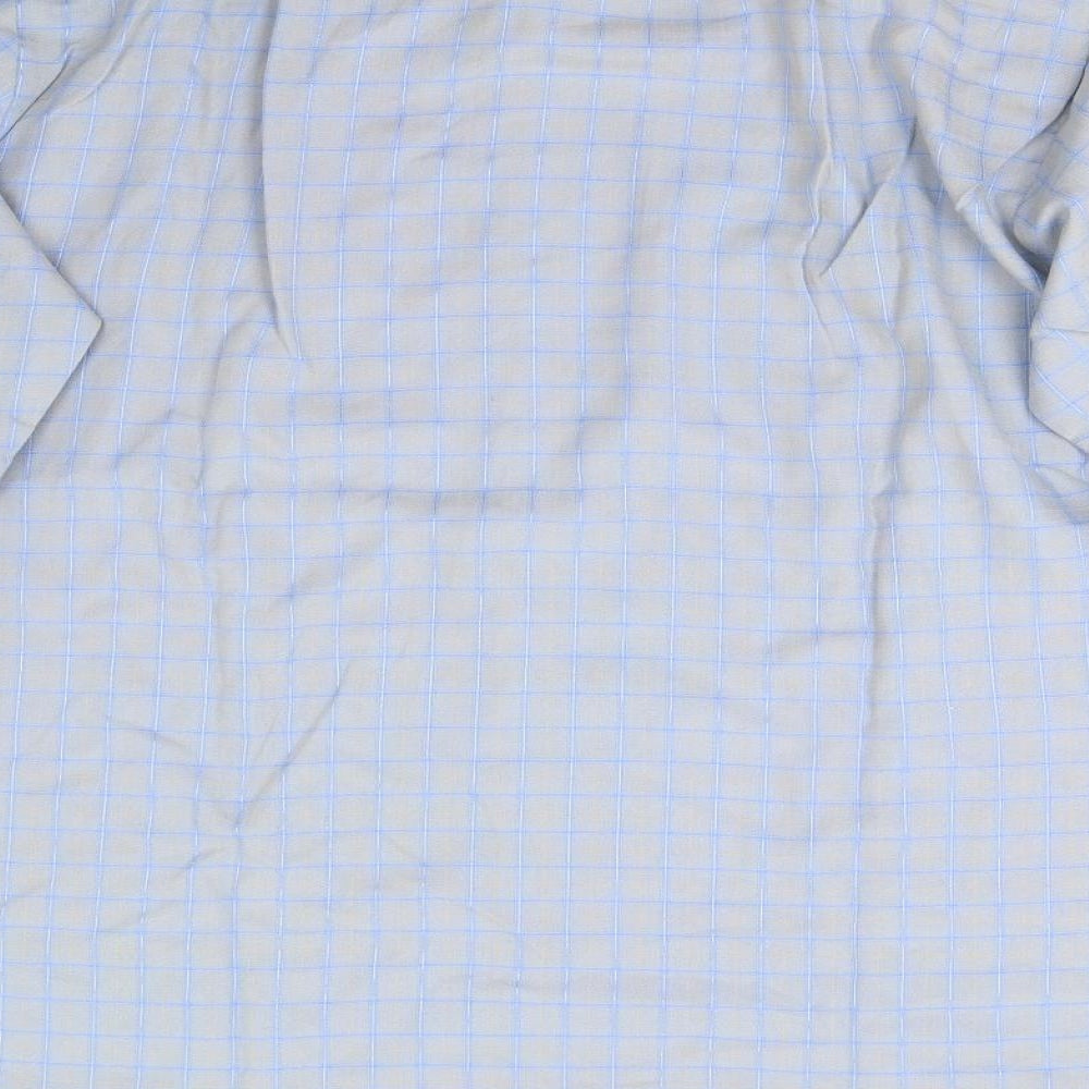 Preworn Mens Blue Check   Button-Up Size XL