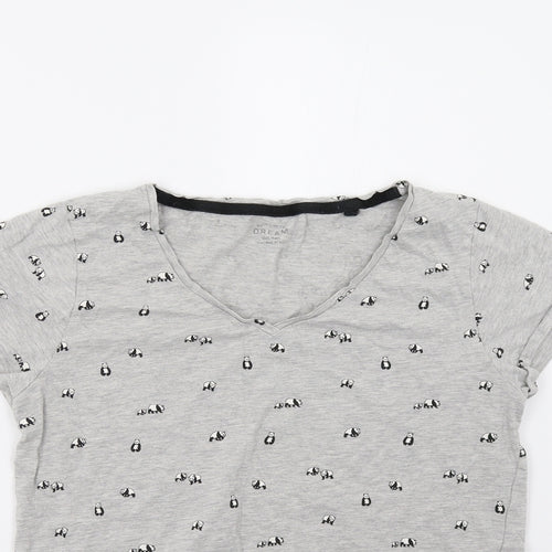 NEXT Womens Grey   Babydoll Pyjama Top Size S