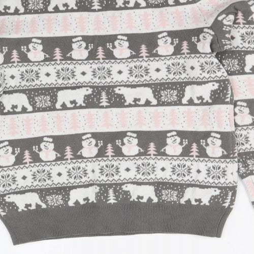 Primark Womens Multicoloured Geometric  Top Pyjama Top Size 4