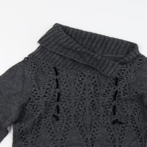 Sasha Womens Grey  Knit Pullover Jumper Size XL