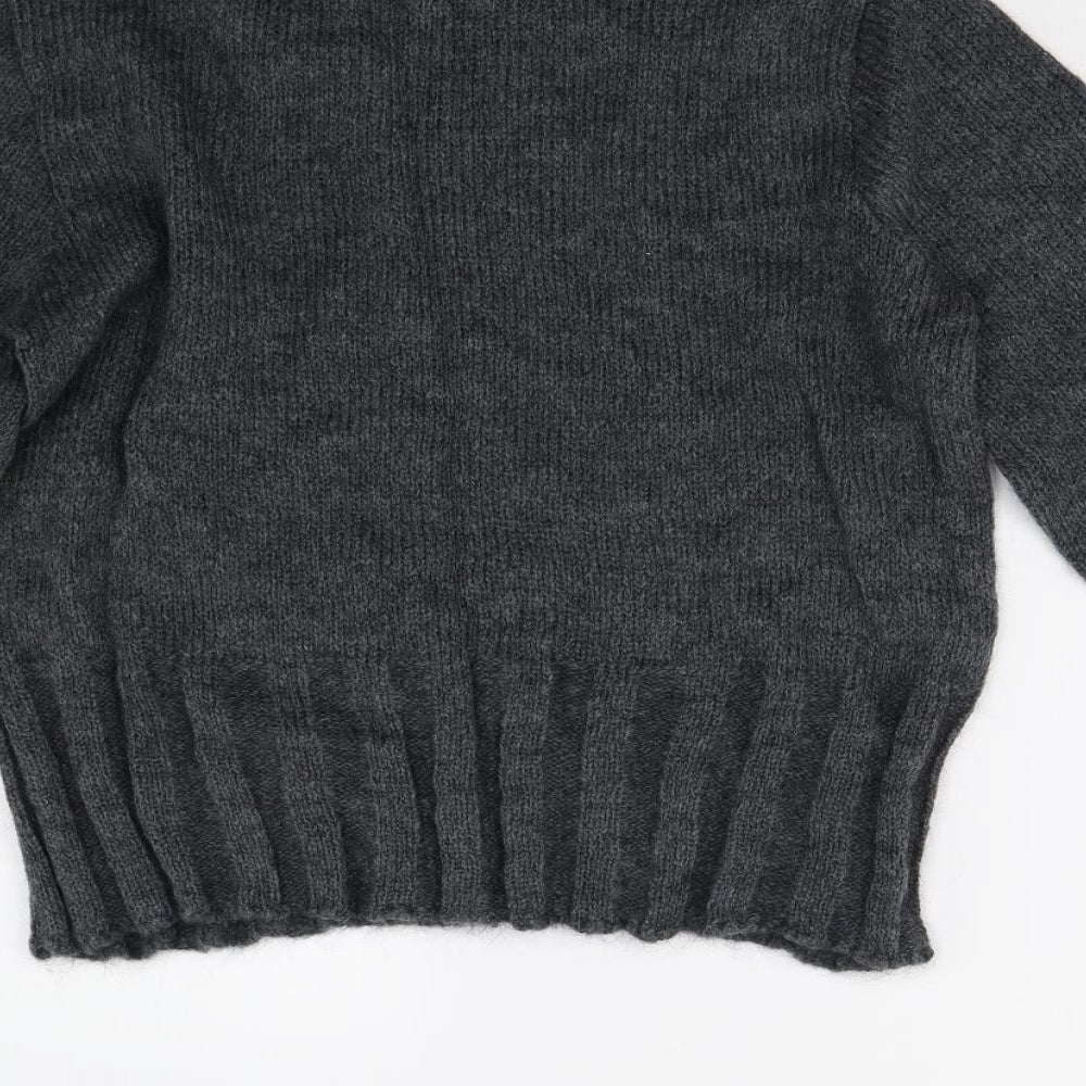 Sasha Womens Grey  Knit Pullover Jumper Size XL