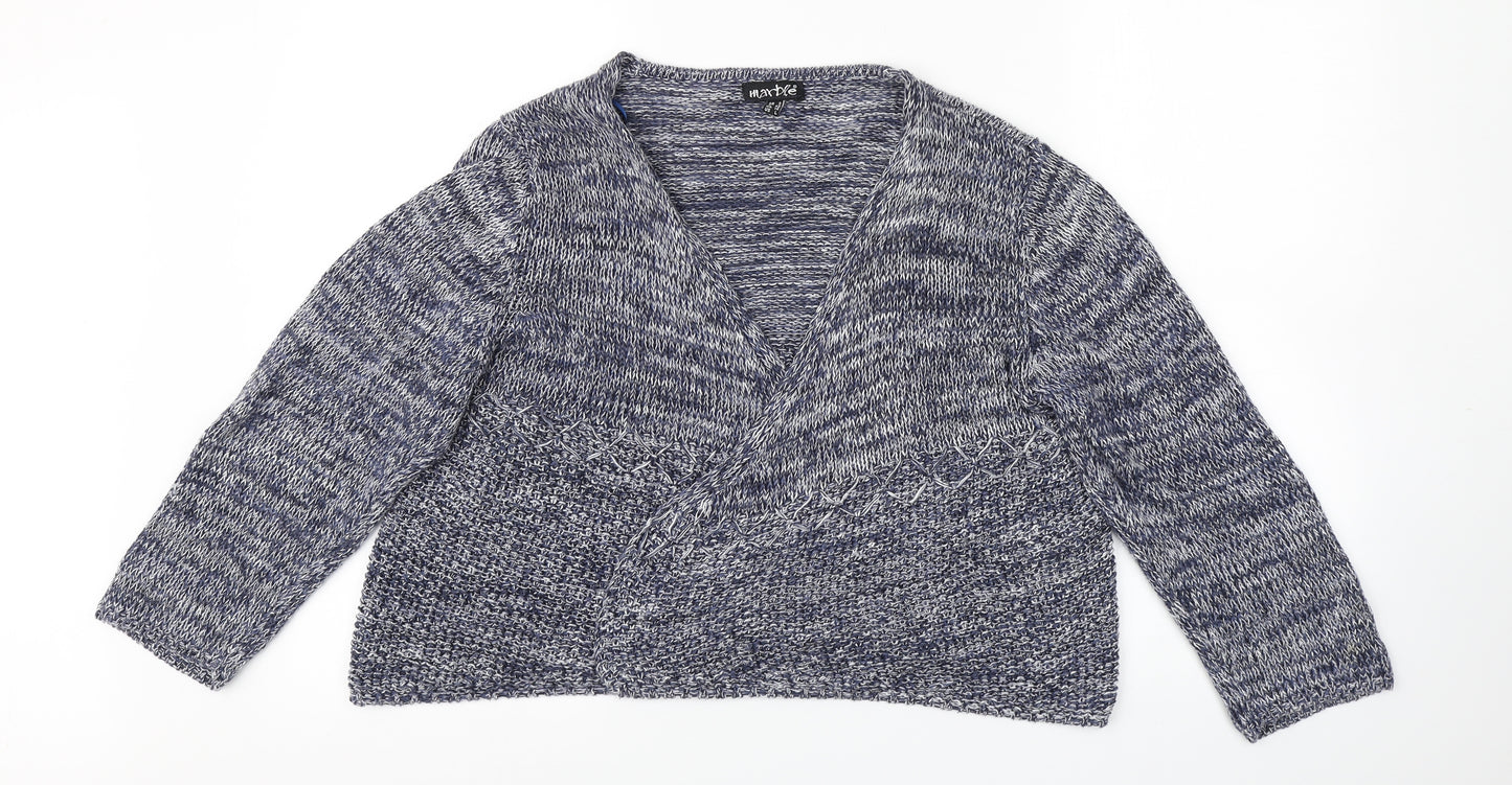 marble Womens Blue   Cardigan Jumper Size L