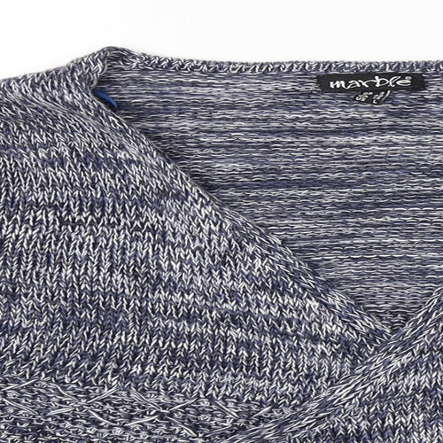 marble Womens Blue   Cardigan Jumper Size L