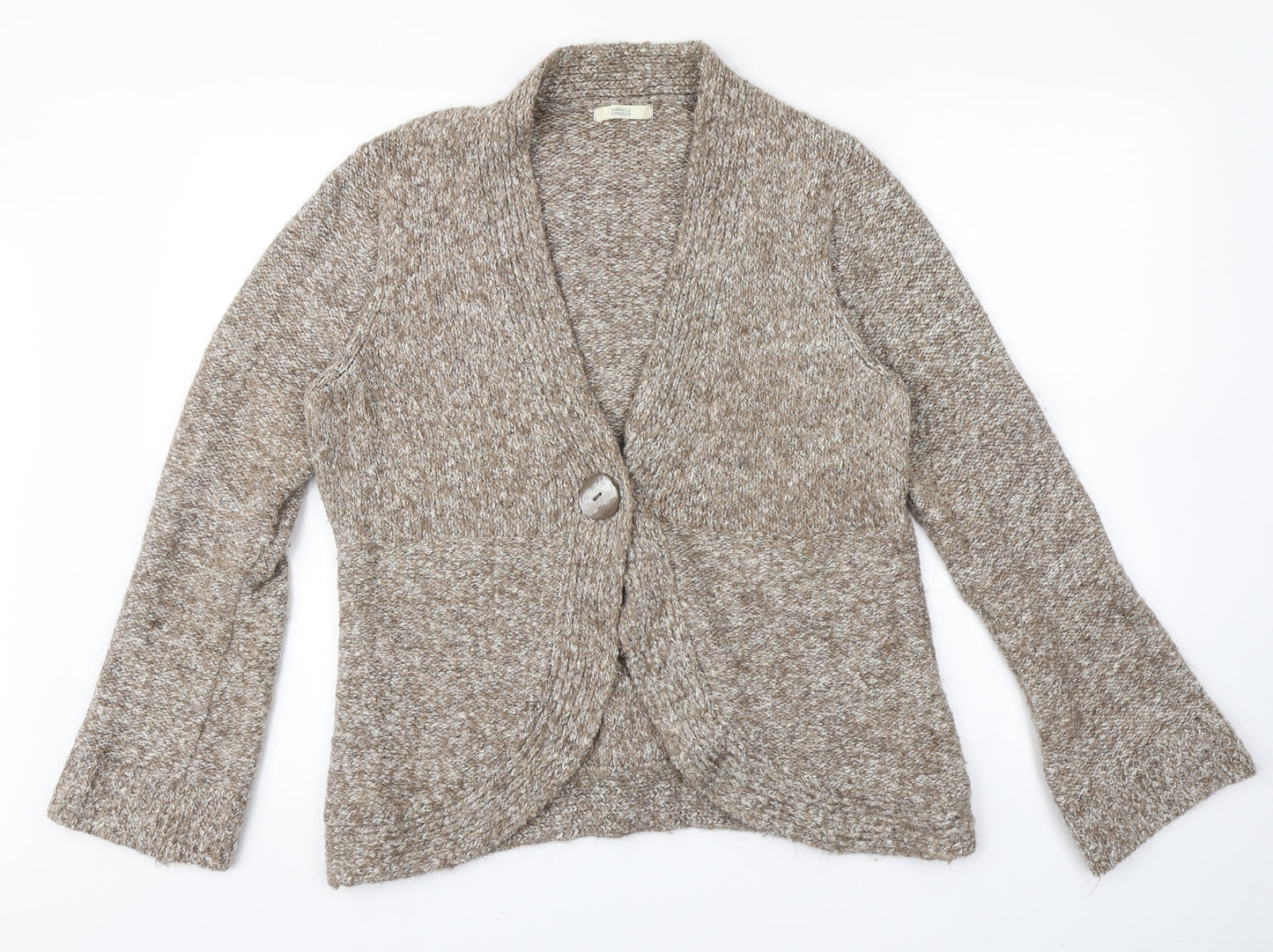 Marks and Spencer Womens Brown   Cardigan Jumper Size 16