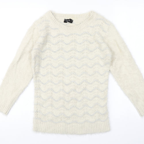 Klass Womens Ivory   Pullover Jumper Size S