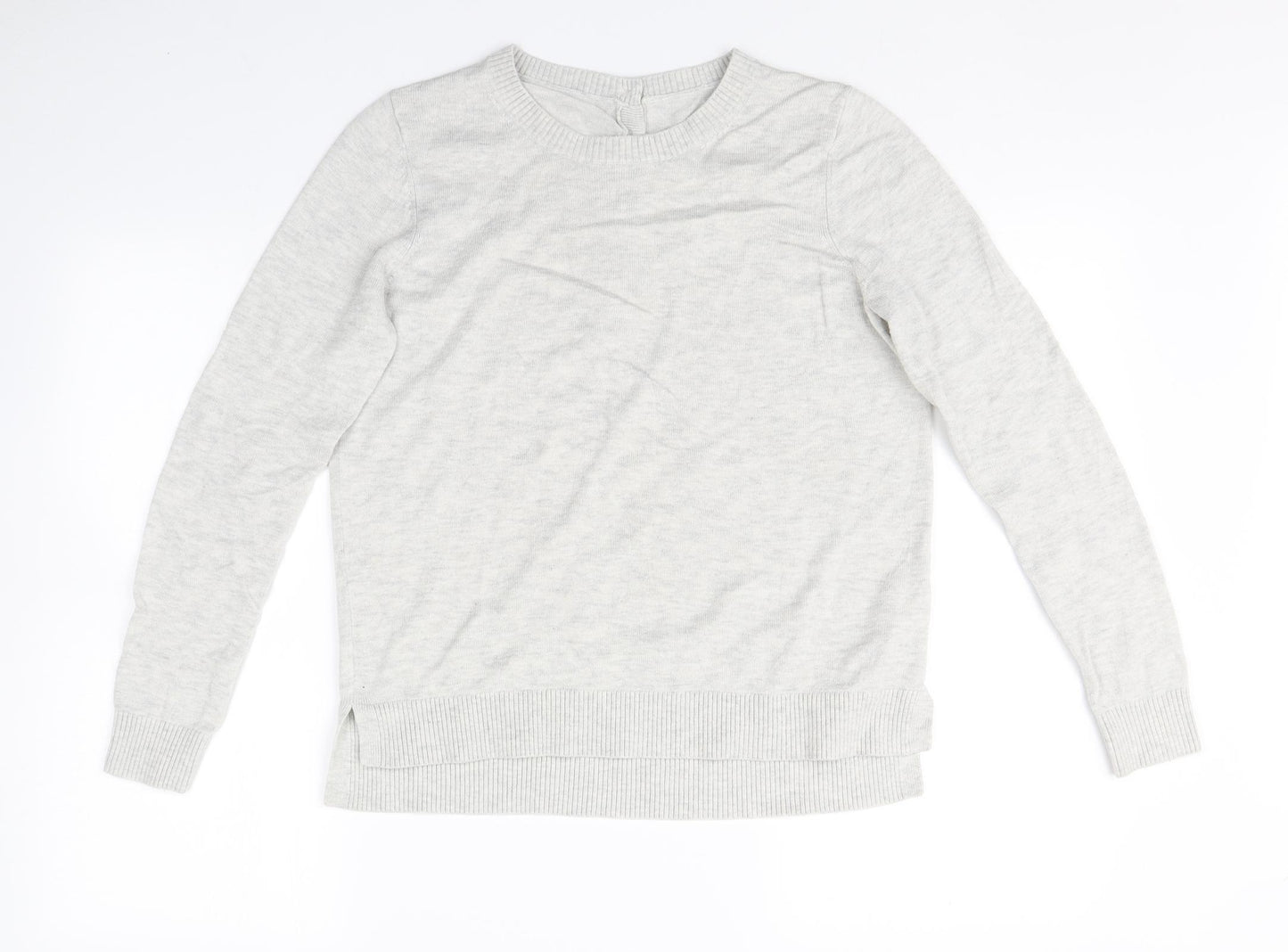 Preworn  Womens Grey  Knit Pullover Jumper Size 12