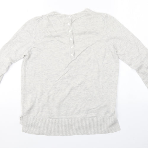 Preworn  Womens Grey  Knit Pullover Jumper Size 12
