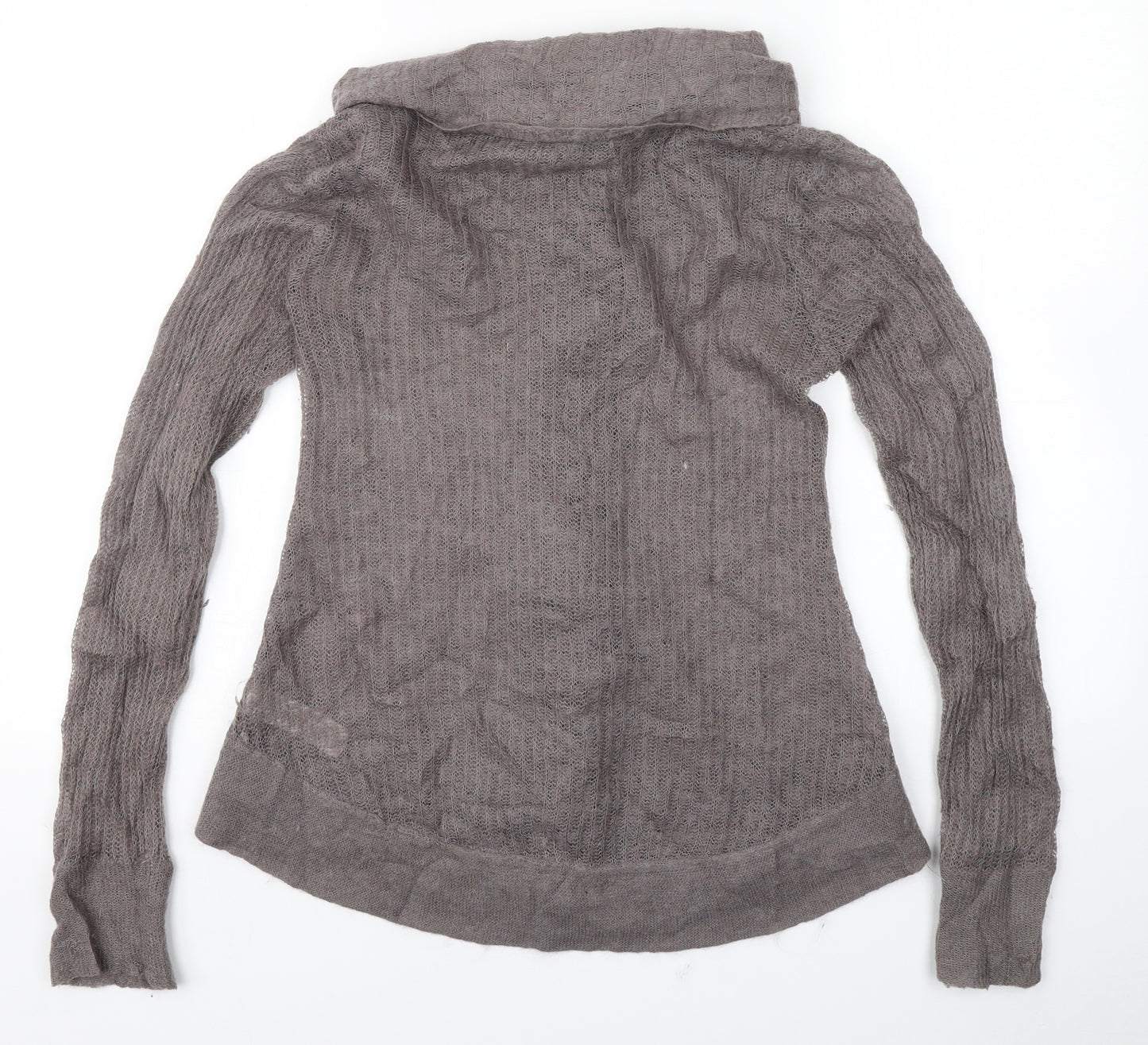 Fat Face Womens Grey  Knit Cardigan Jumper Size 12