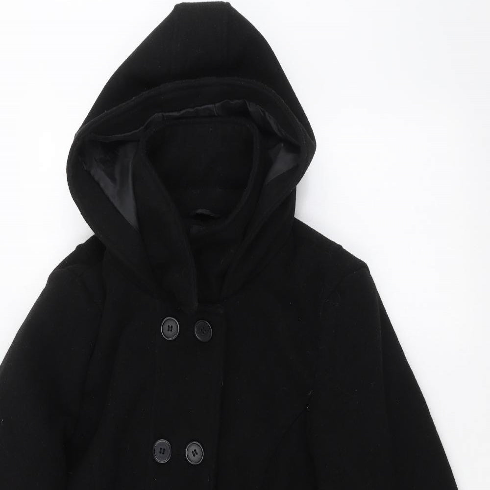 Atmosphere Womens Black   Parka Coat Size 16