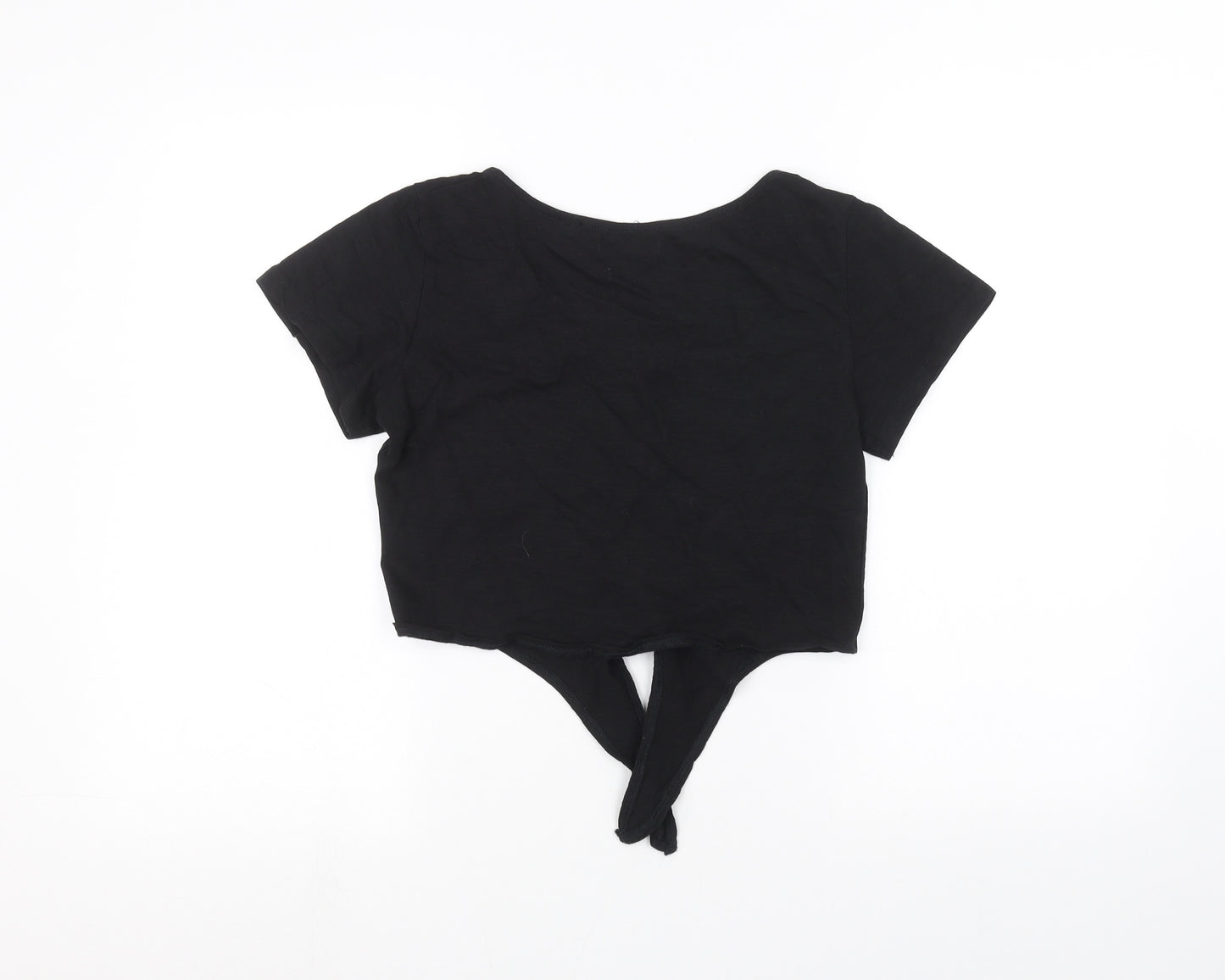 Brave Soul Womens Black   Basic Blouse Size 8