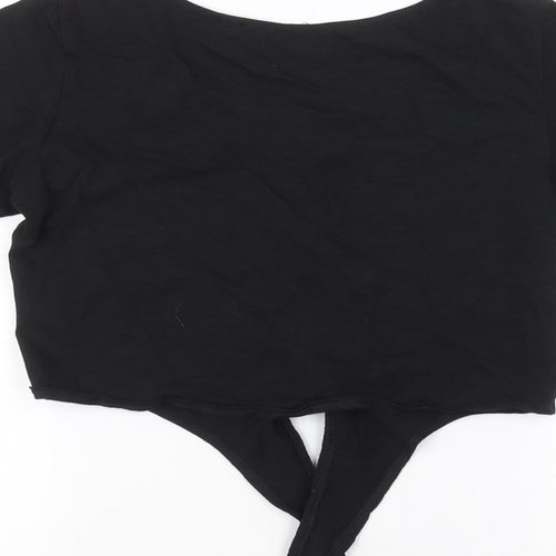 Brave Soul Womens Black   Basic Blouse Size 8