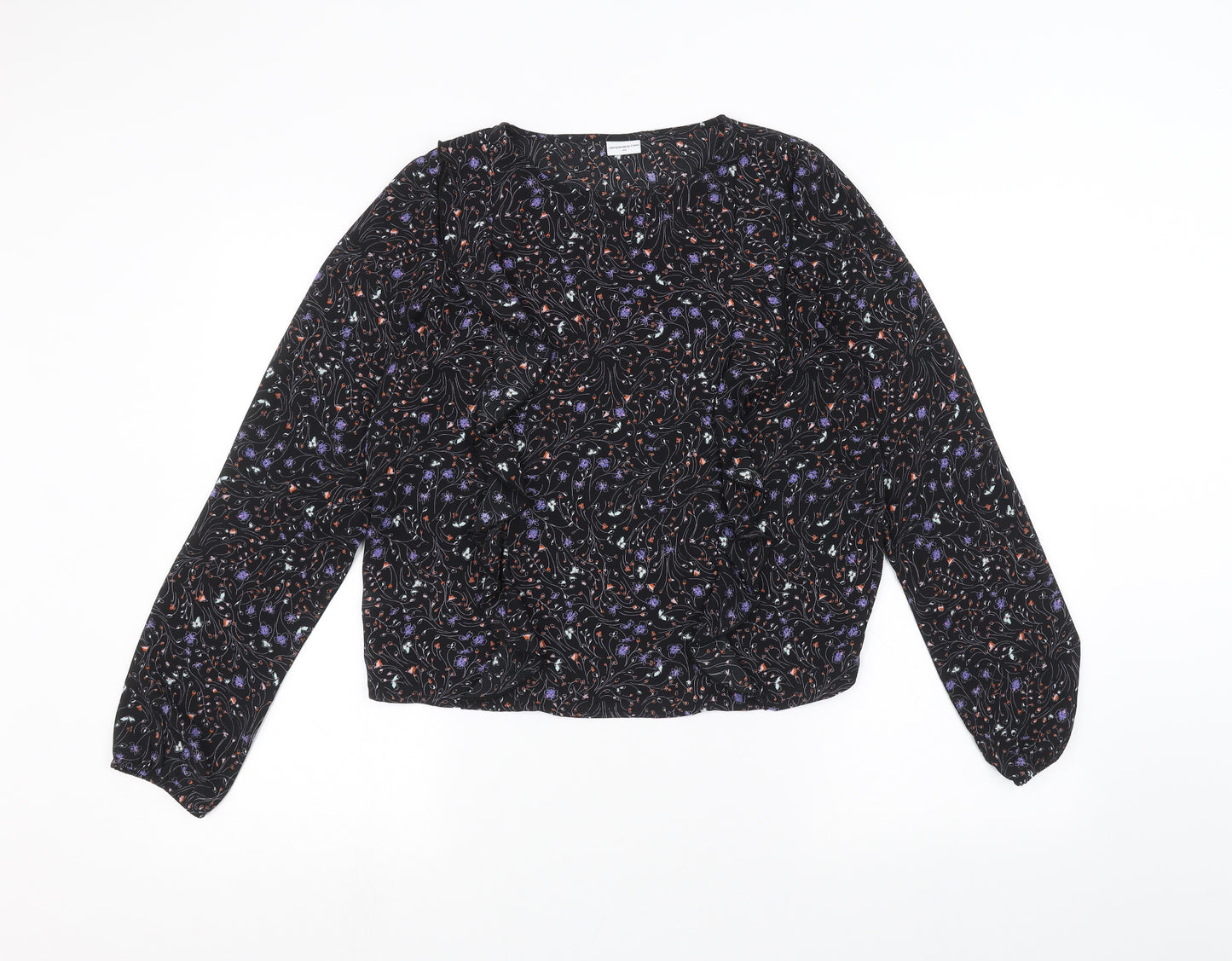 Jaqueline de Yong Womens Black   Basic Blouse Size 6