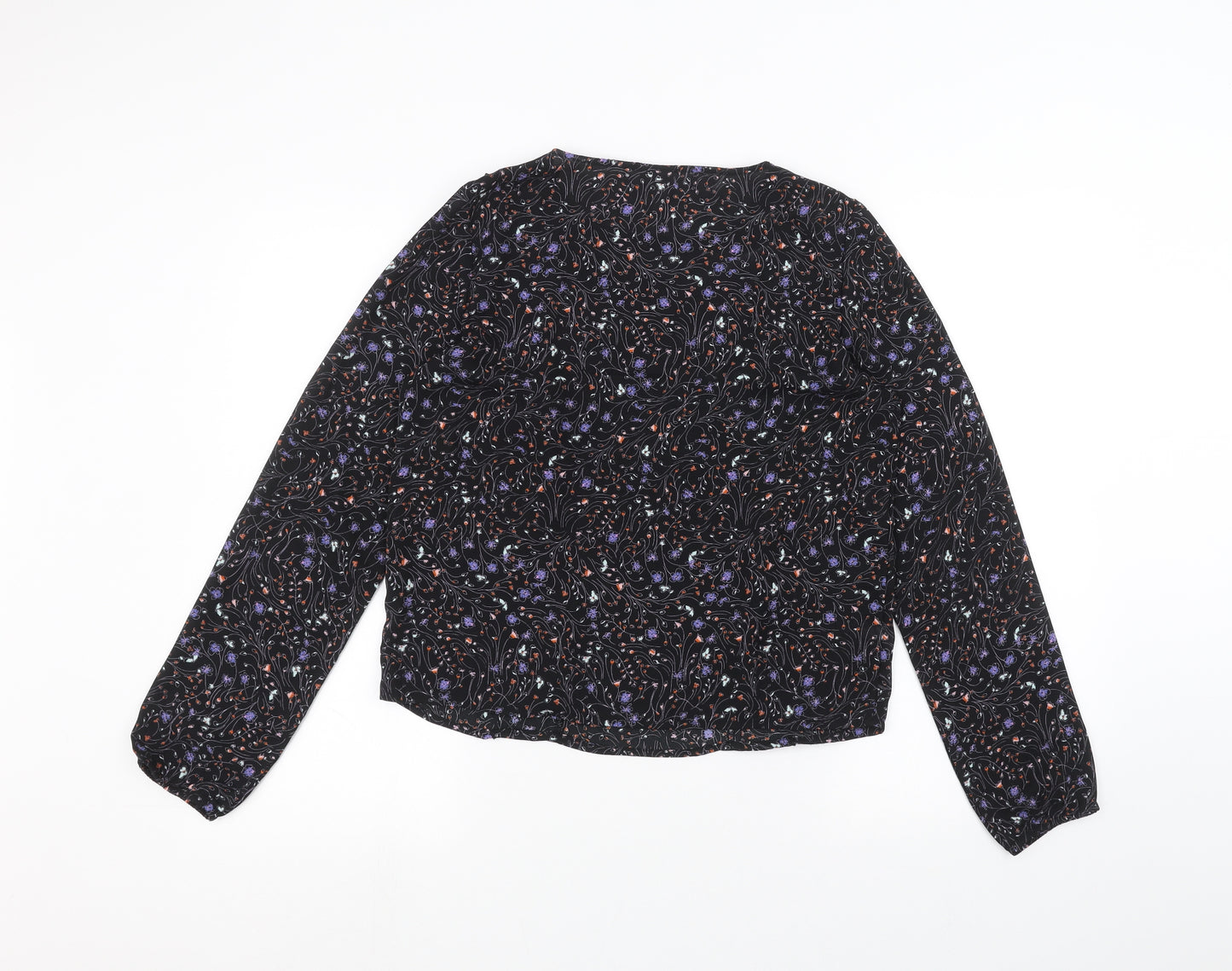 Jaqueline de Yong Womens Black   Basic Blouse Size 6