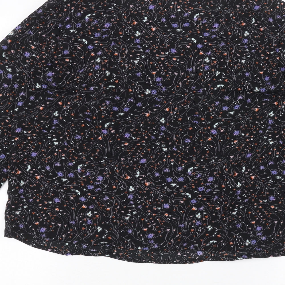 Jaqueline de Yong Womens Black   Basic Blouse Size 6