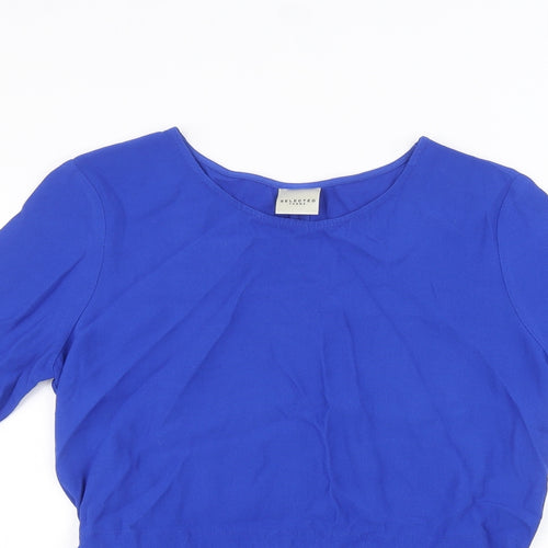 Selected Femme Womens Blue   Basic Blouse Size 6