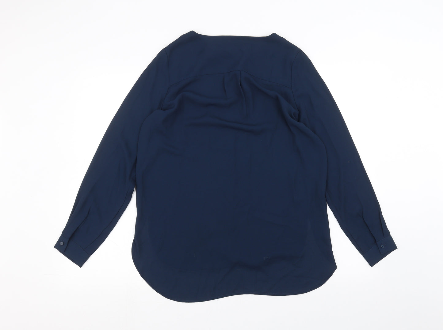 Selected Femme Womens Blue   Basic Button-Up Size 6