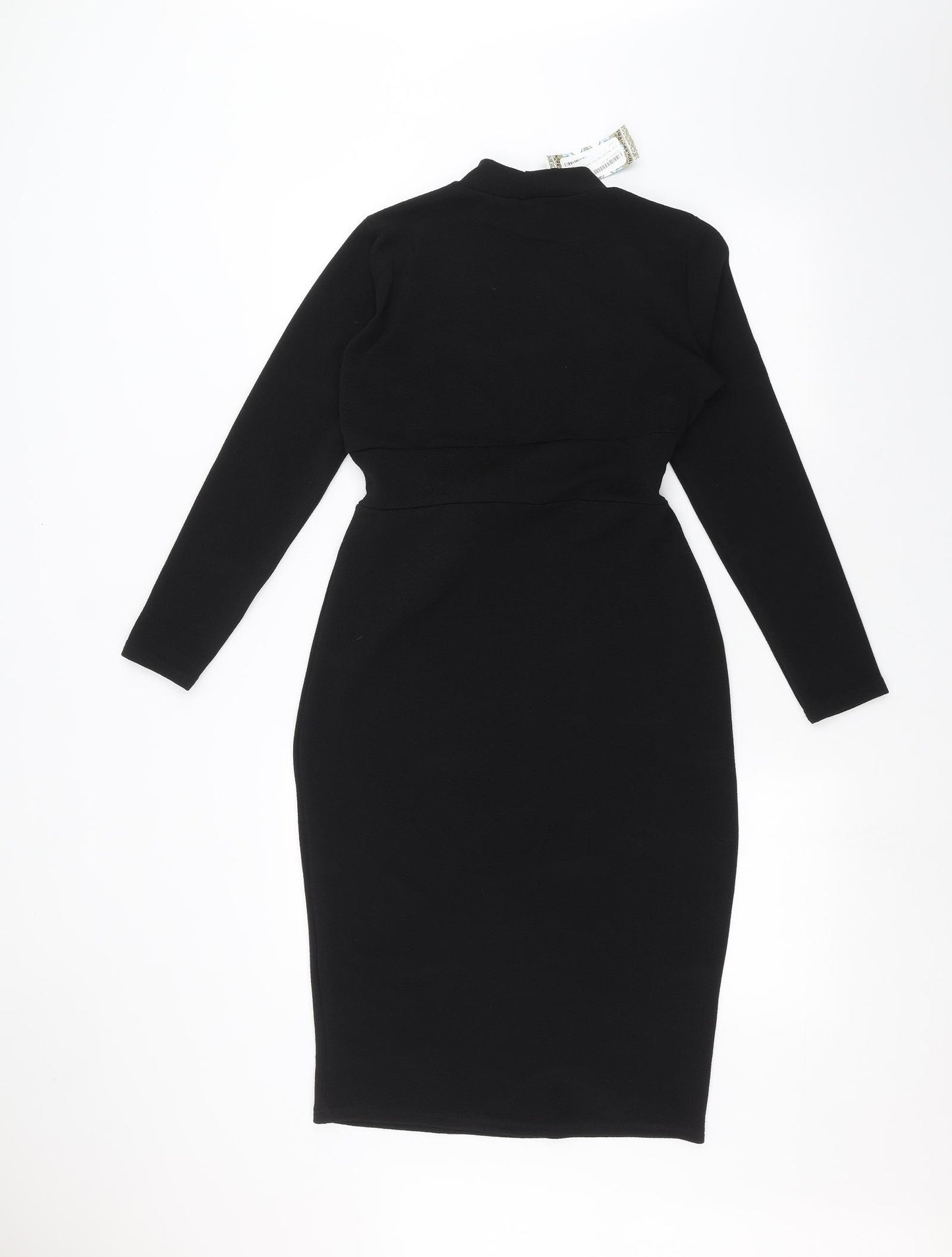Boohoo Womens Black   Pencil Dress  Size 12