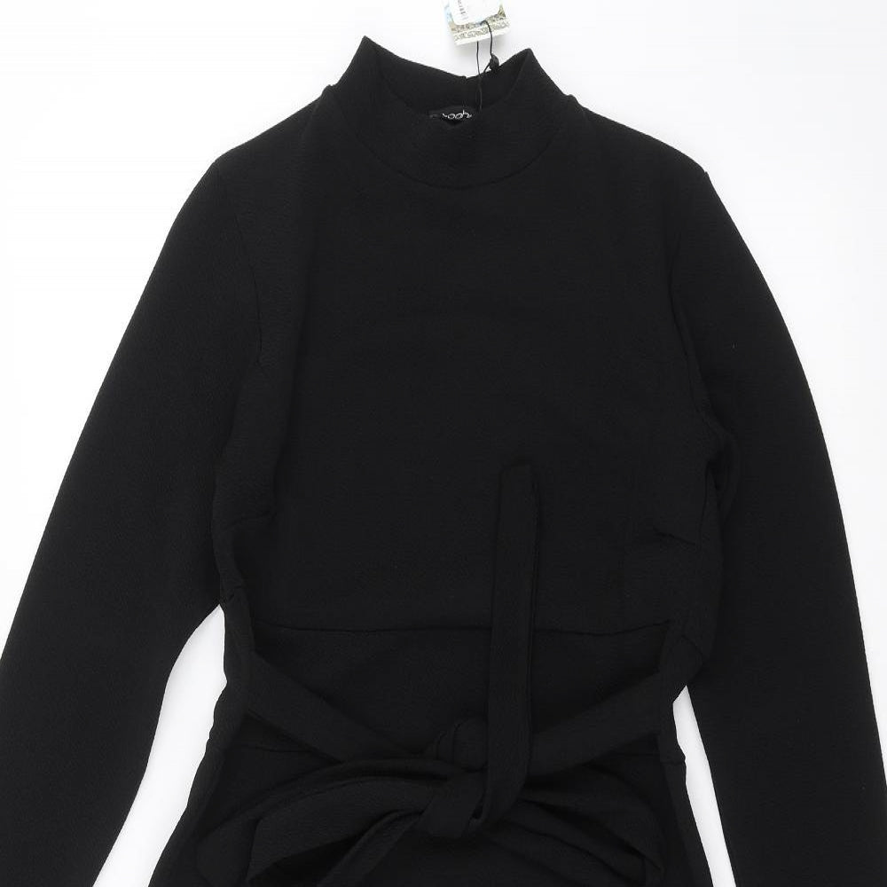 Boohoo Womens Black   Pencil Dress  Size 12