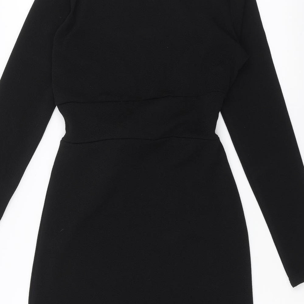 Boohoo Womens Black   Pencil Dress  Size 12