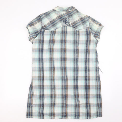 E-vie Womens White   Basic Button-Up Size 16