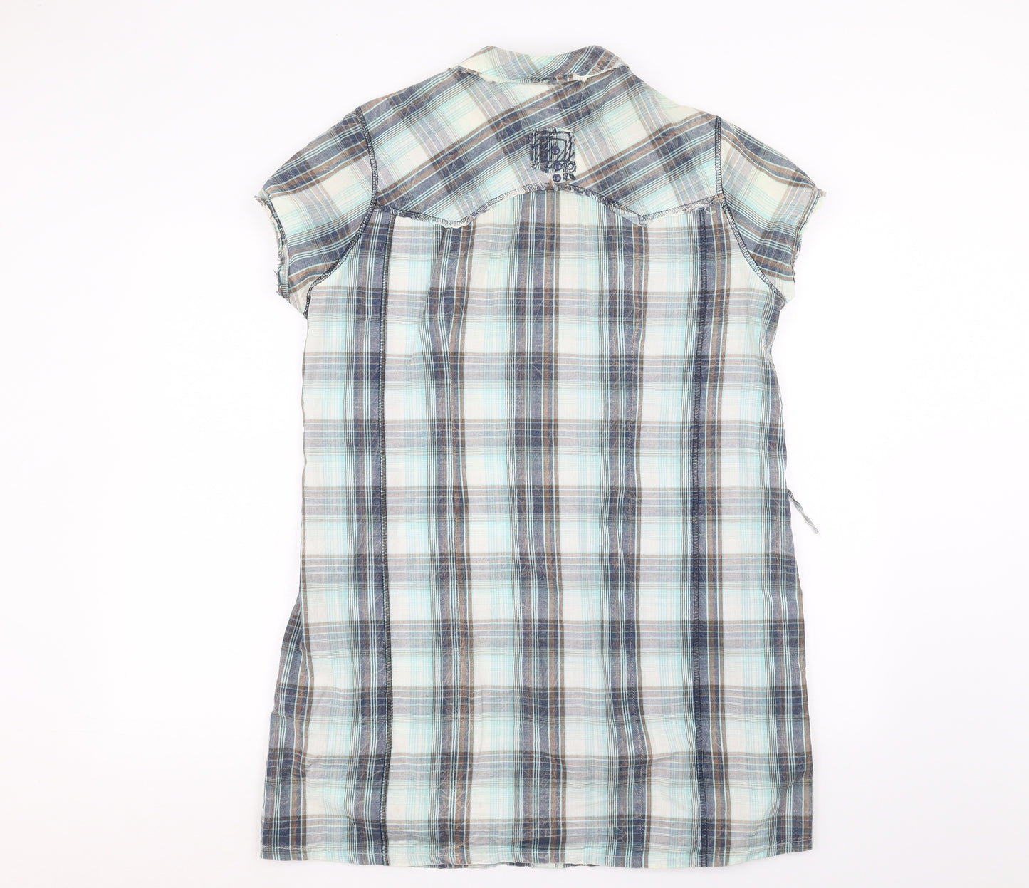 E-vie Womens White   Basic Button-Up Size 16