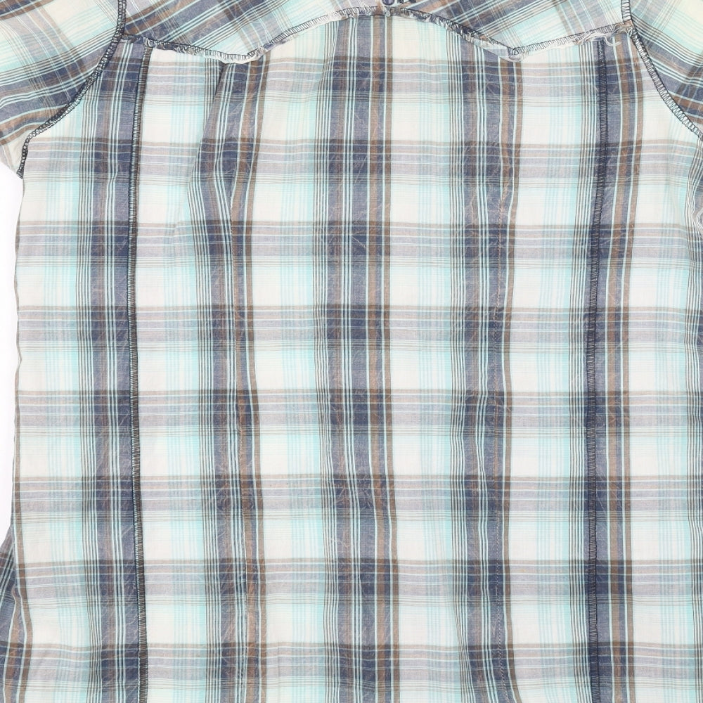 E-vie Womens White   Basic Button-Up Size 16