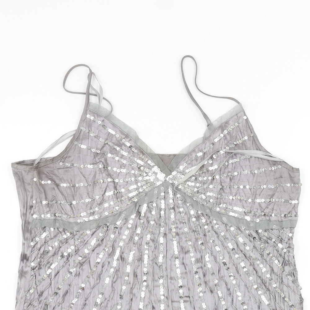 Bay Womens Grey   Basic Blouse Size 16