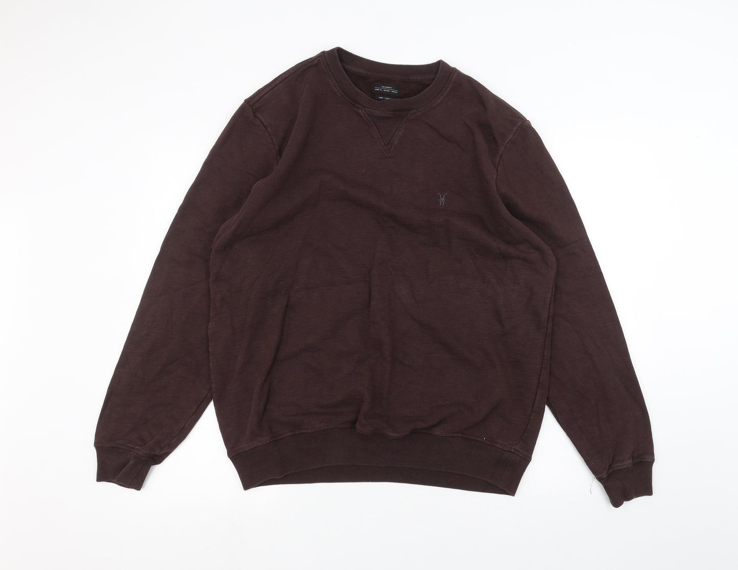 AllSaints Mens Brown   Pullover Jumper Size L