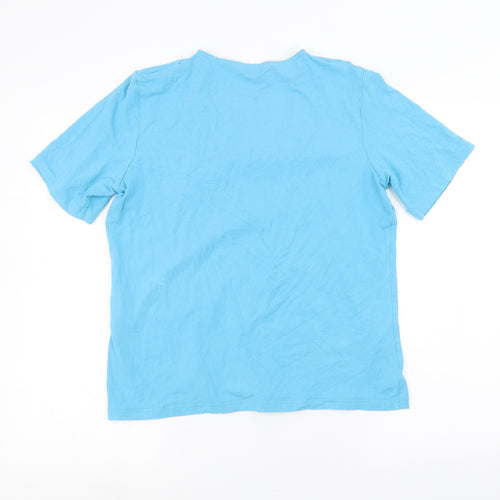Black Pepper Womens Blue   Basic T-Shirt Size 12