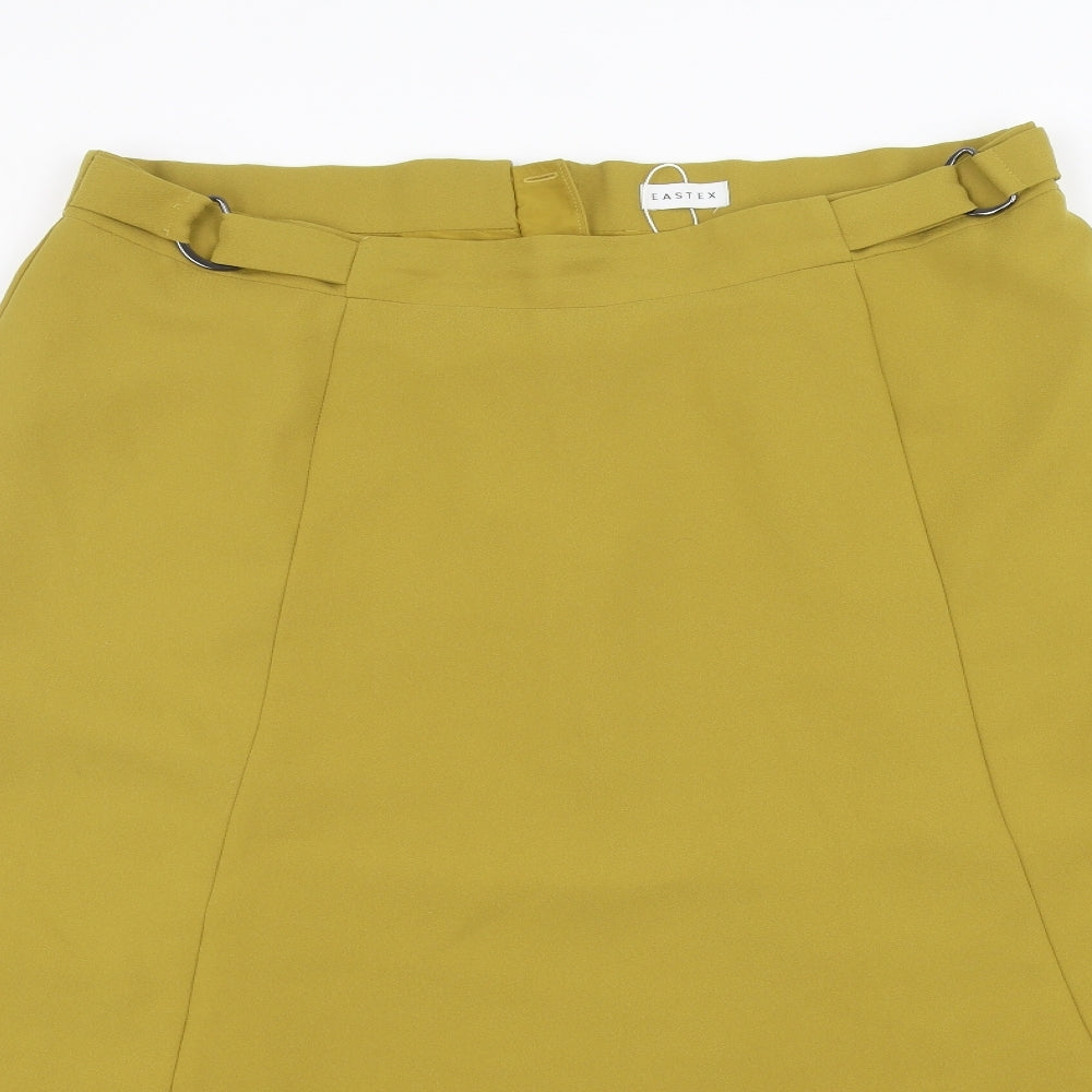 Eastex Womens Yellow   A-Line Skirt Size 18