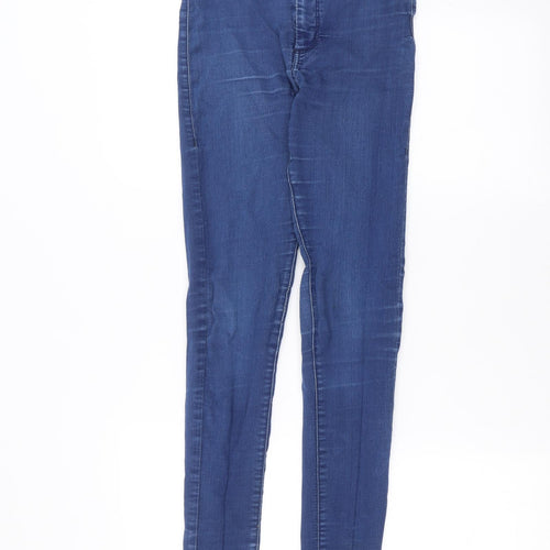 Topshop Womens Blue  Denim Skinny Jeans Size 27 L30 in