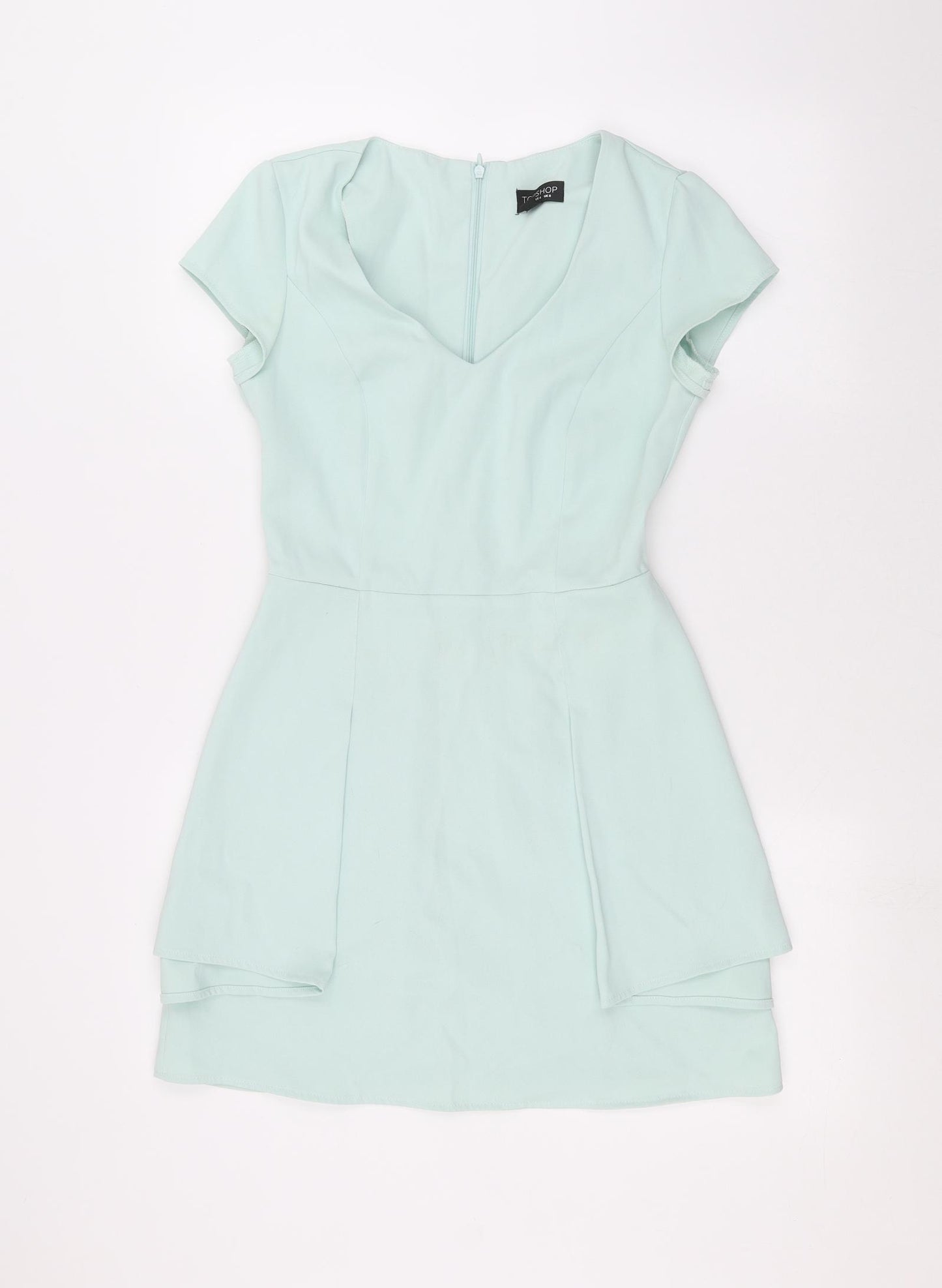 Topshop Womens Blue   Basic Blouse Size 8