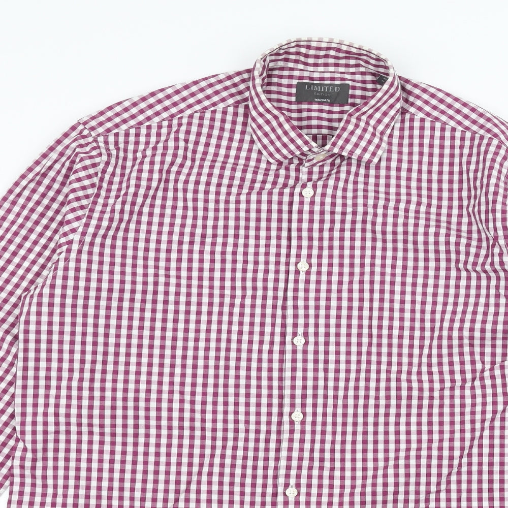 limited Mens White    Dress Shirt Size 16