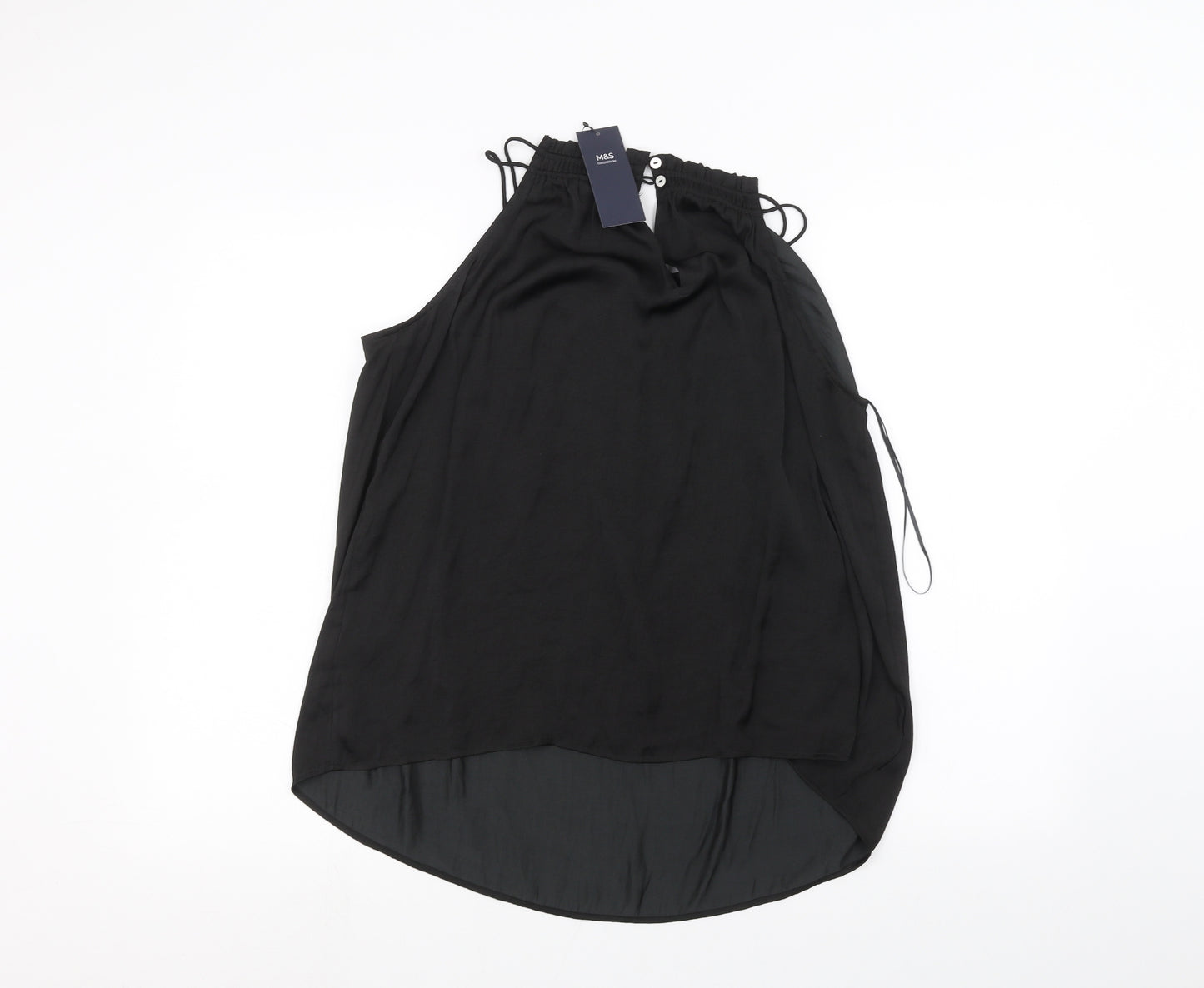 Marks and Spencer Womens Black   Basic Blouse Size 14