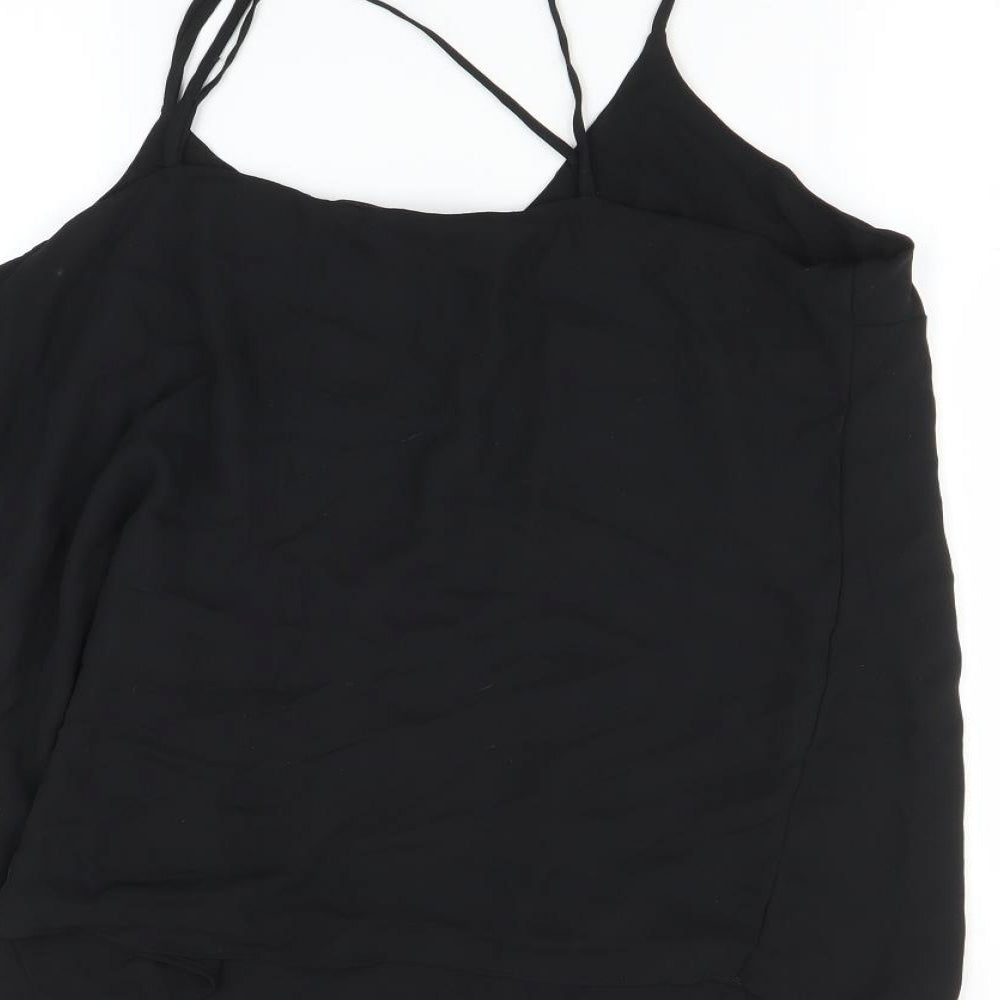 Peacocks Womens Black   Camisole T-Shirt Size 14