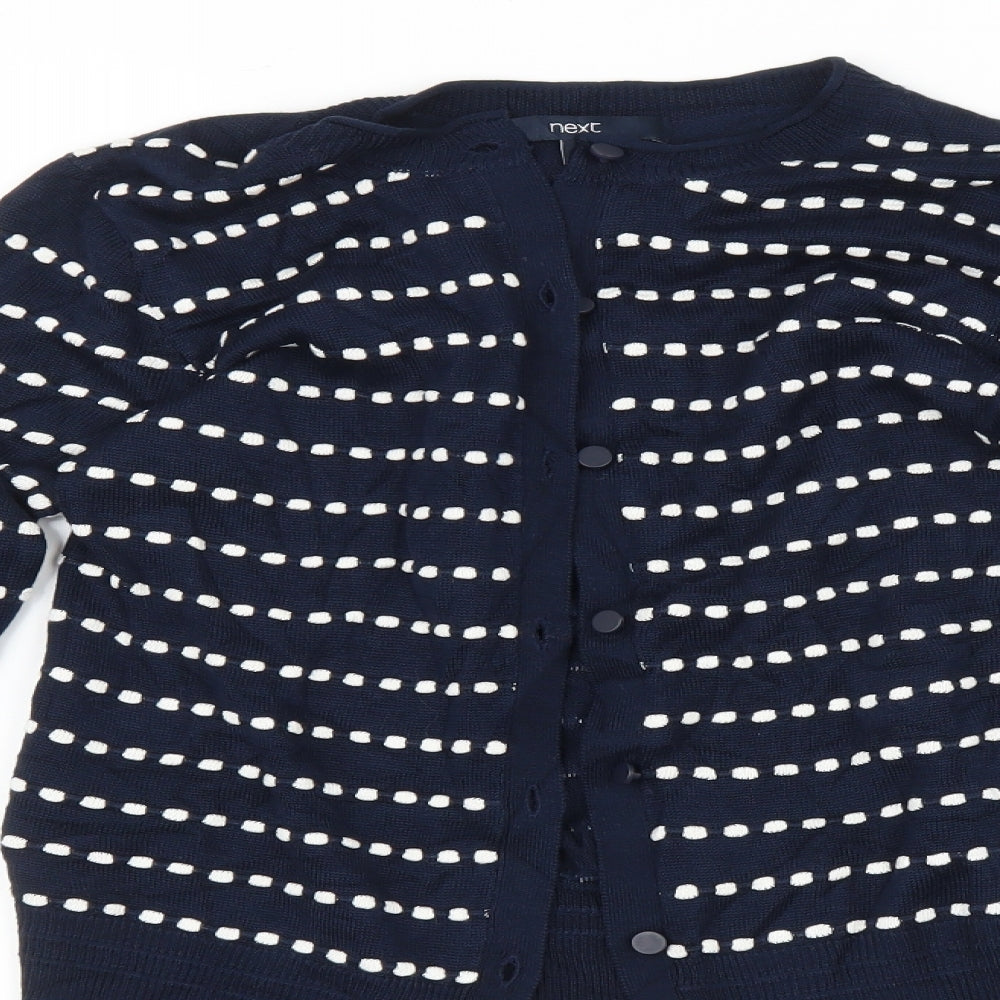 NEXT Womens Multicoloured Polka Dot  Cardigan Jumper Size 6