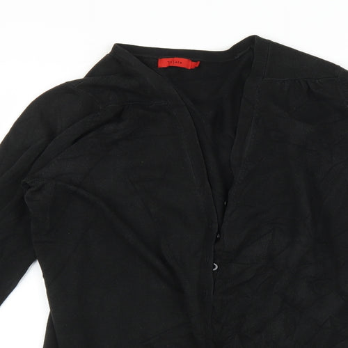 Tissani Womens Black   Cardigan Jumper Size M